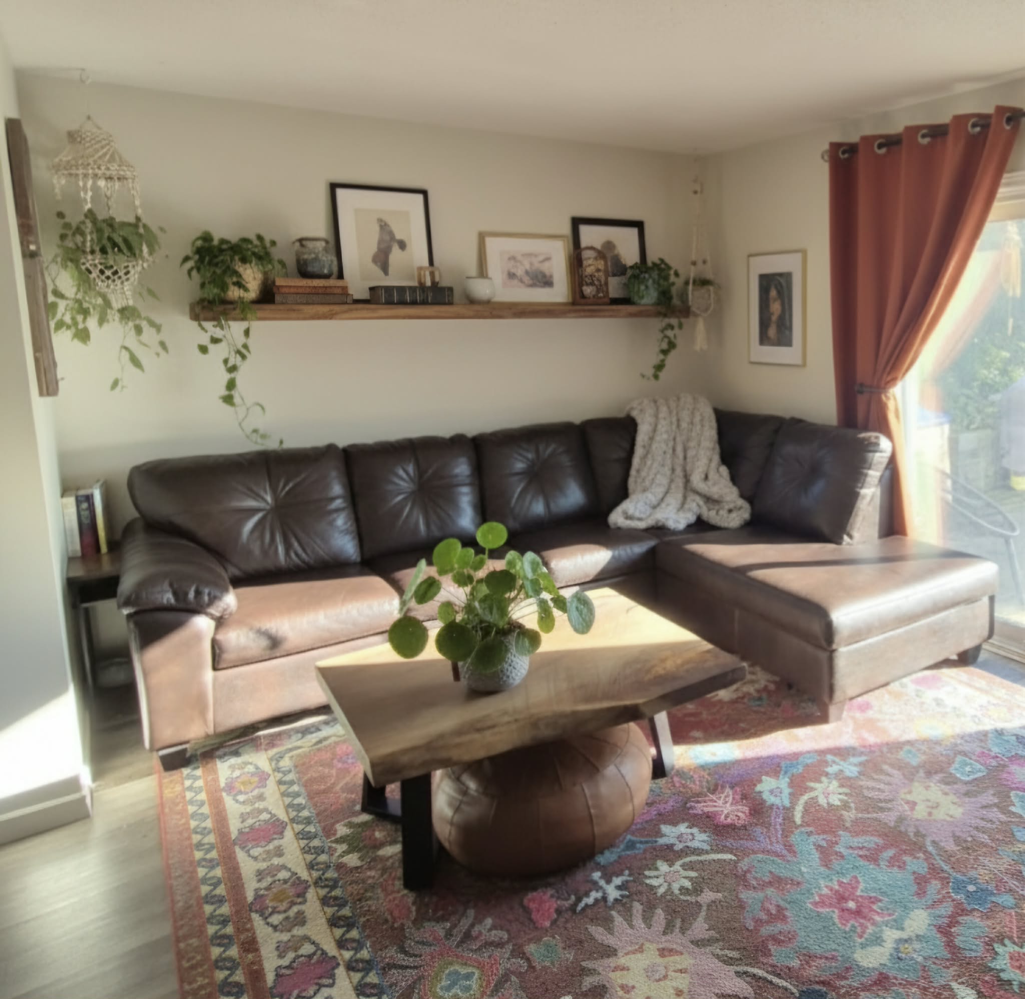 Styled living room