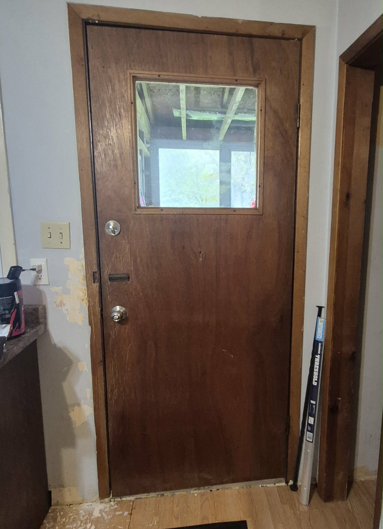 Door before restoration
