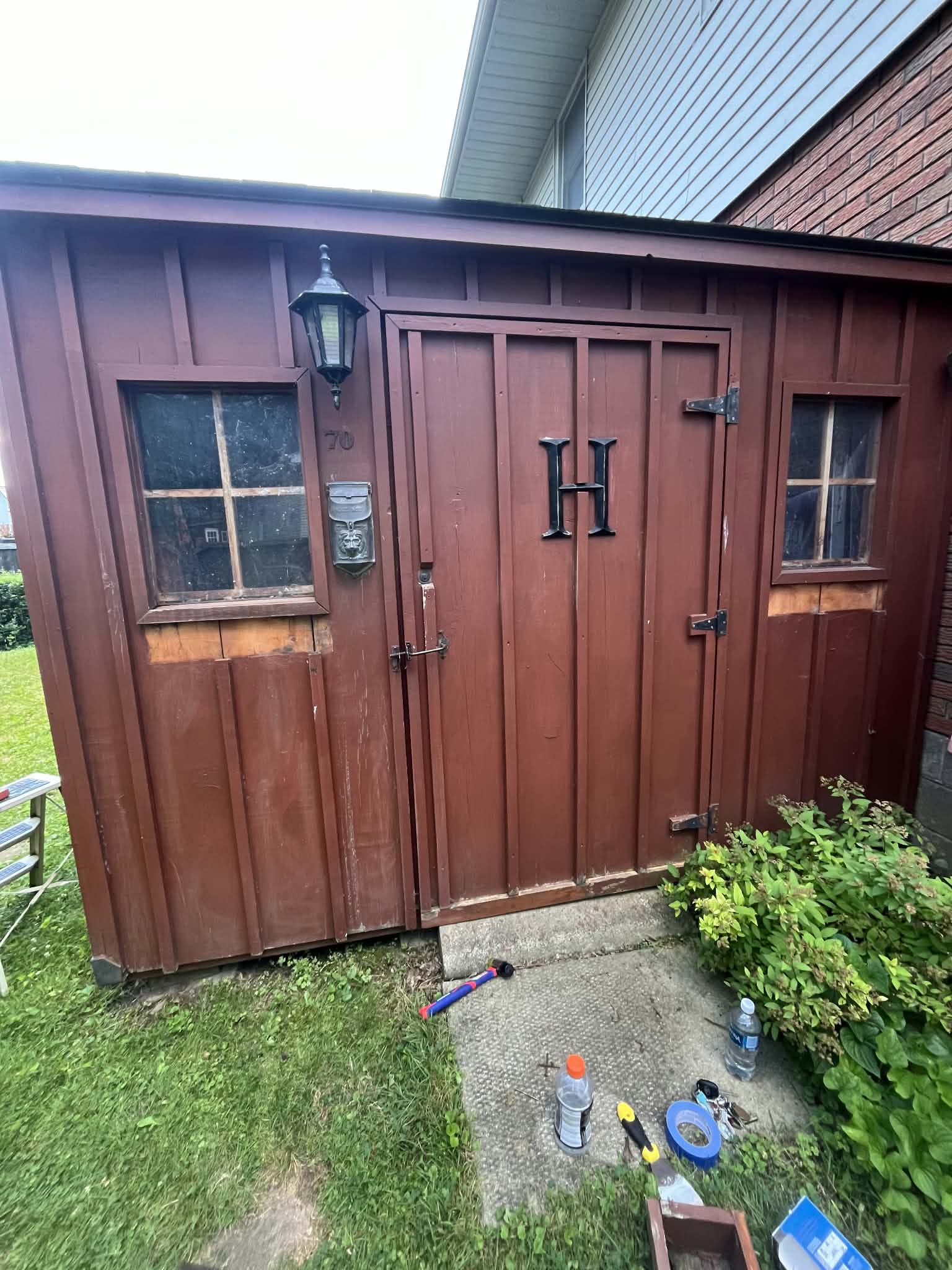 Shed before restoration
